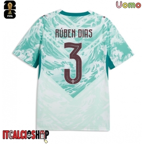 Portogallo Ruben Dias #3 Seconda Maglia Mondiali 2026 Manica Corta